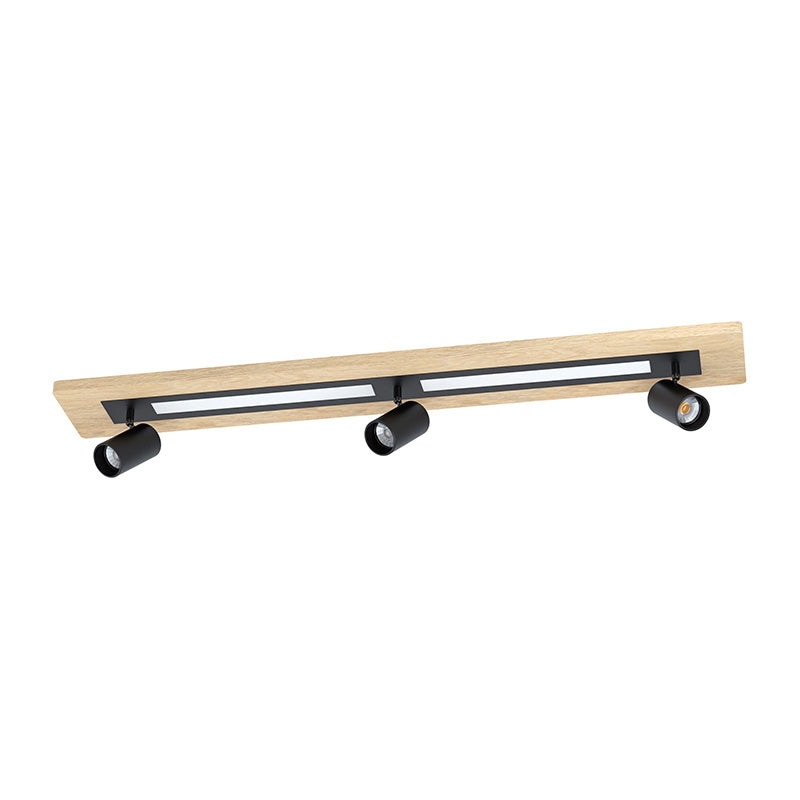 1 APLIQUE LED2X12W 3000K Y 3XGU10 NGO/MADERA TORRESTREGLO