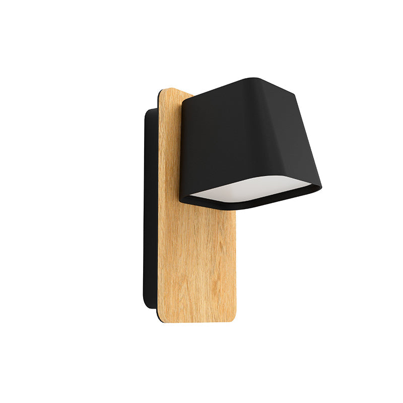 1 APLIQUE PARED PANT ACERO NGO/MADERA 1XE27 RUSCIO 39EGLO