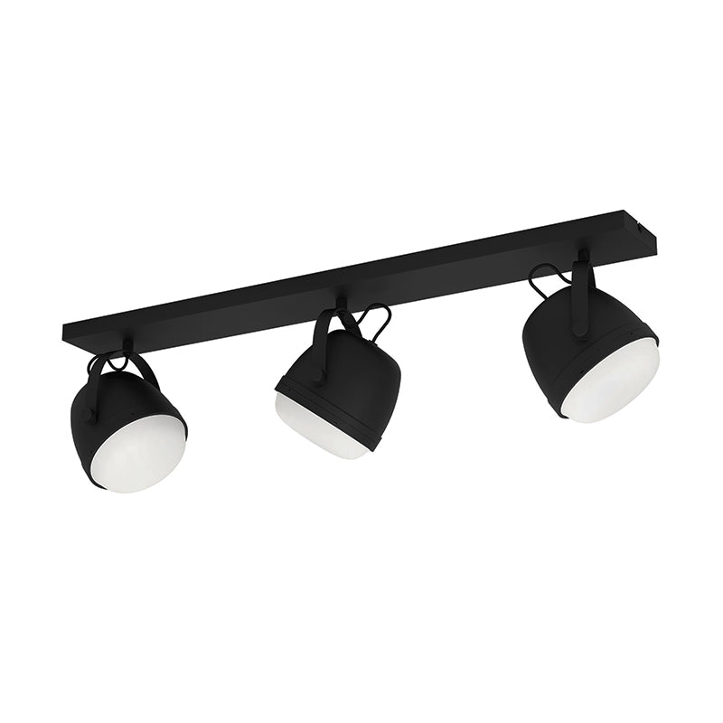 1 APLIQUE TECHO ACERO NEGRO DIF OPAL 3XE27 UPANEMA 39 EGLO