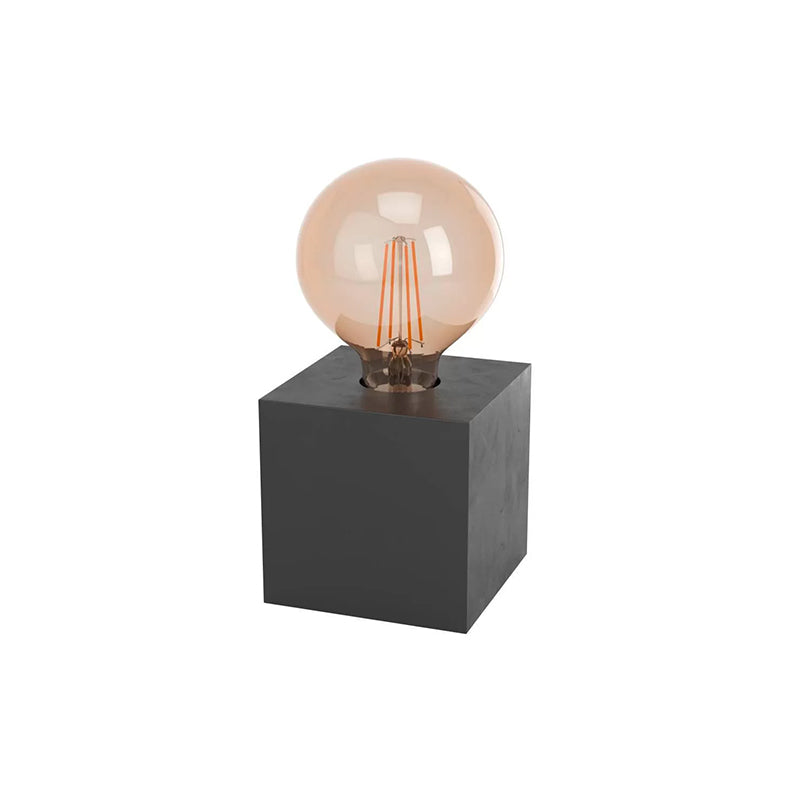 1 PORTATIL MESA MADERA NEGRA 1XE27 95X95X95MM PRESTWEGLO