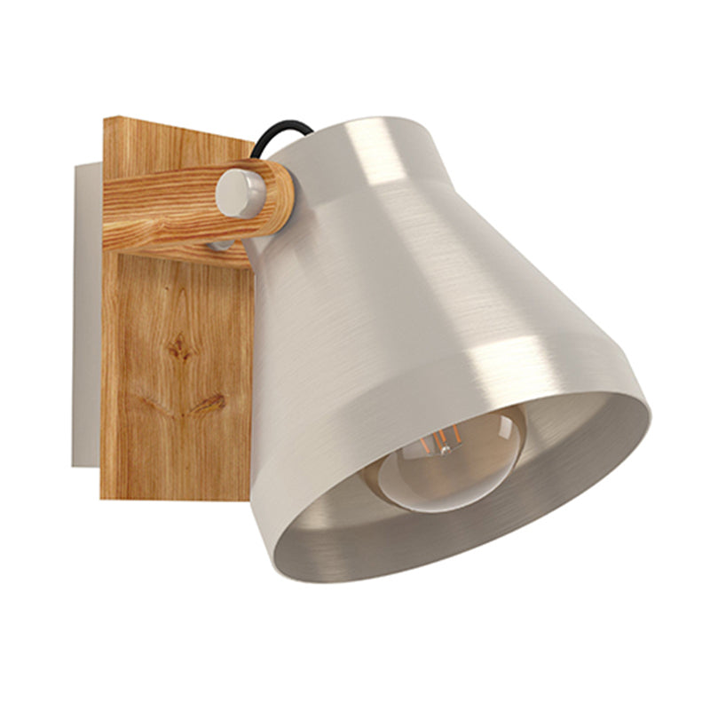 1 APLIQUE PARED PANT ACERO Y MADERA 1XE27 CAWTON 4394EGLO