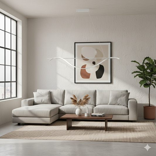 ARTEFACTO COLGANTE DECORATIVO BARBOZA - BLANCO