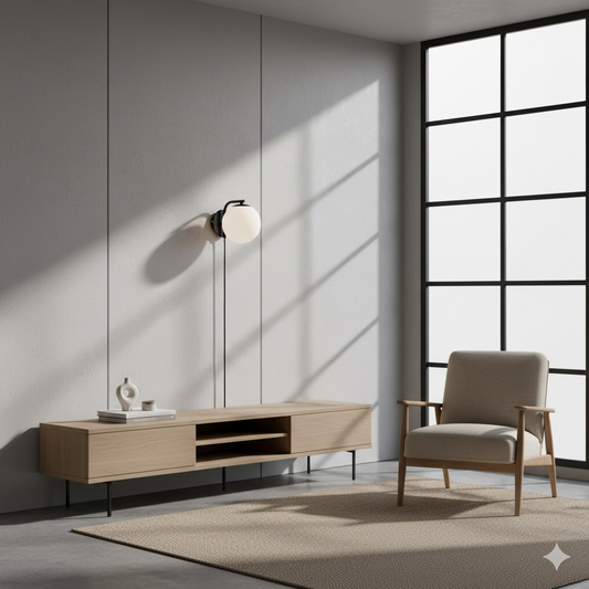 ARTEFACTO DECORATIVO DE PARED SCOPE - NEGRO