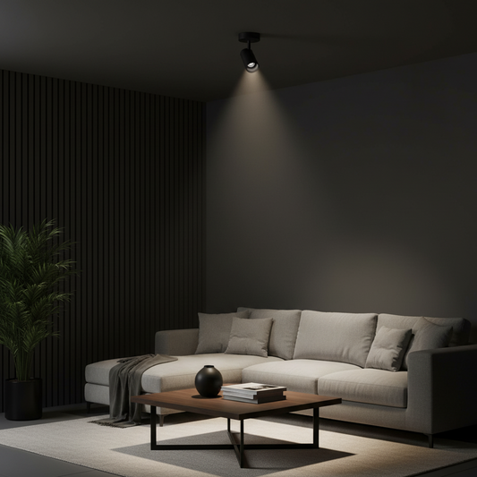 ARTEFACTO OLIVER ORIENTABLE NEGRA MATE