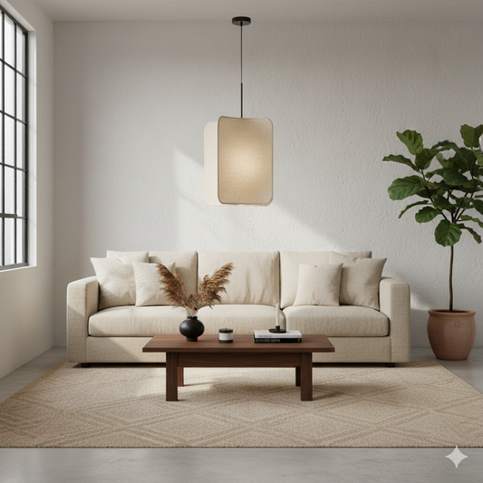 Artefacto Colgante Decorativo Canea en color blanco