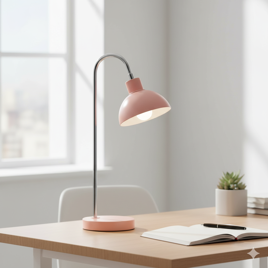 Artefacto de mesa Vermont en tono salmón