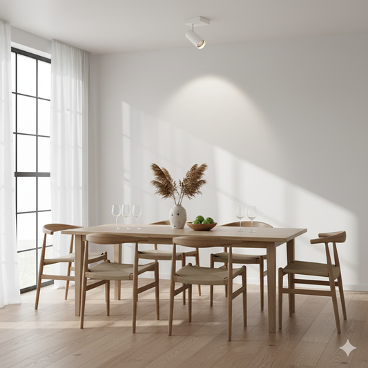 ARTEFACTO LONG LETICIA SQUARE ADOSAR ORIENTABLE - BLANCO