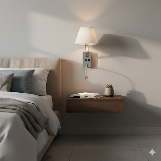 Lámpara de pared ARTEFACTO Vasca Series con luz LED en color blanco