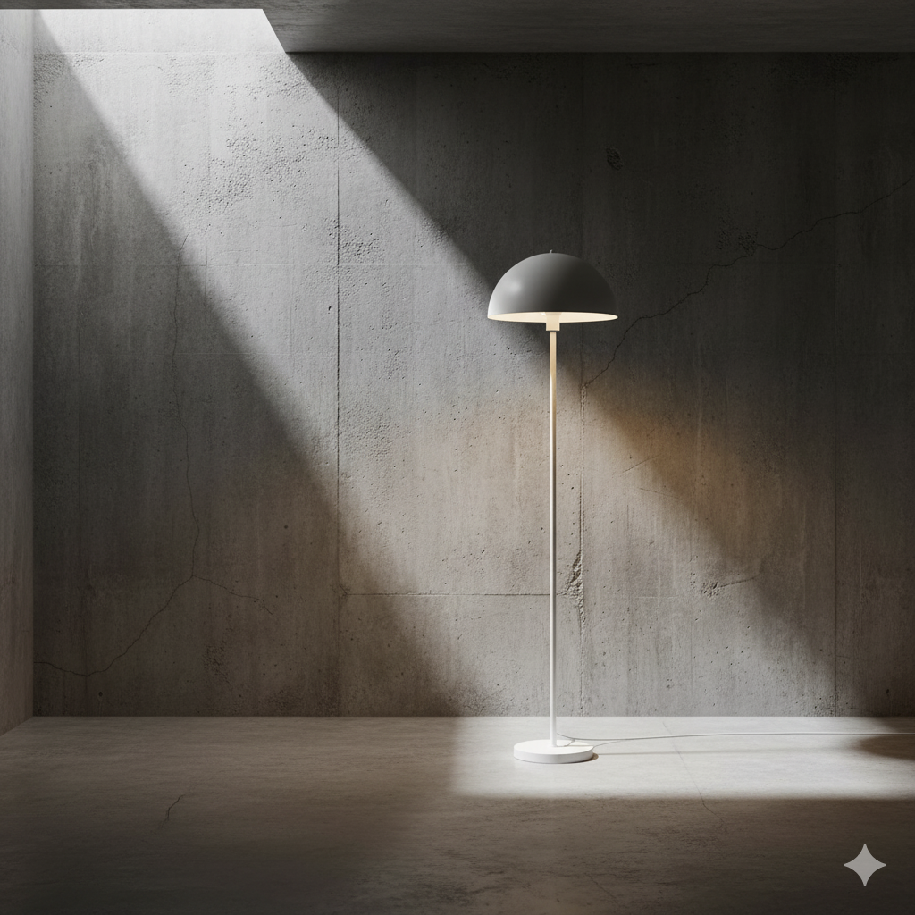 ARTEFACTO DECORATIVO DE PIE MUSHROOM - BLANCO