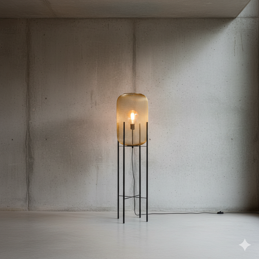 Artefacto Decorativo de Pie Oklahoma Dorado