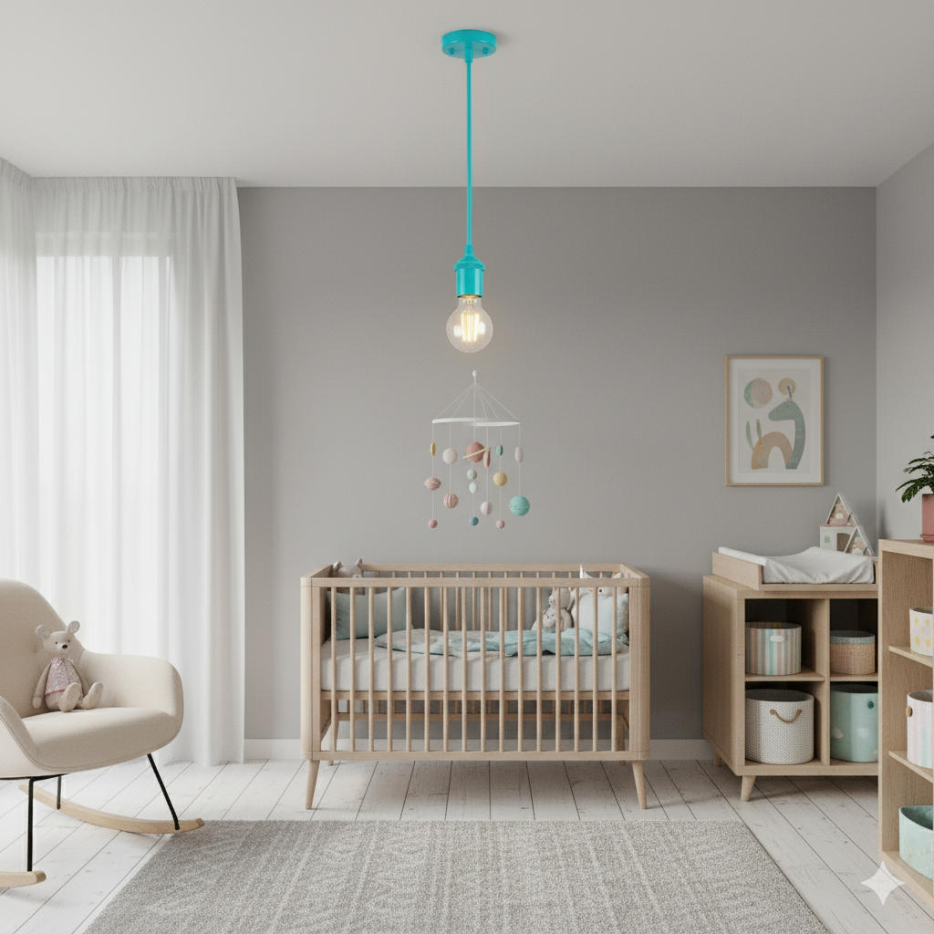 Artefacto Colgante Decorativo RAINBOW - CELESTE: Un Toque de Frescura y Alegría