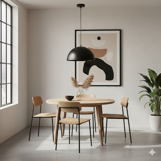 Artefacto colgante decorativo Mushroom en negro