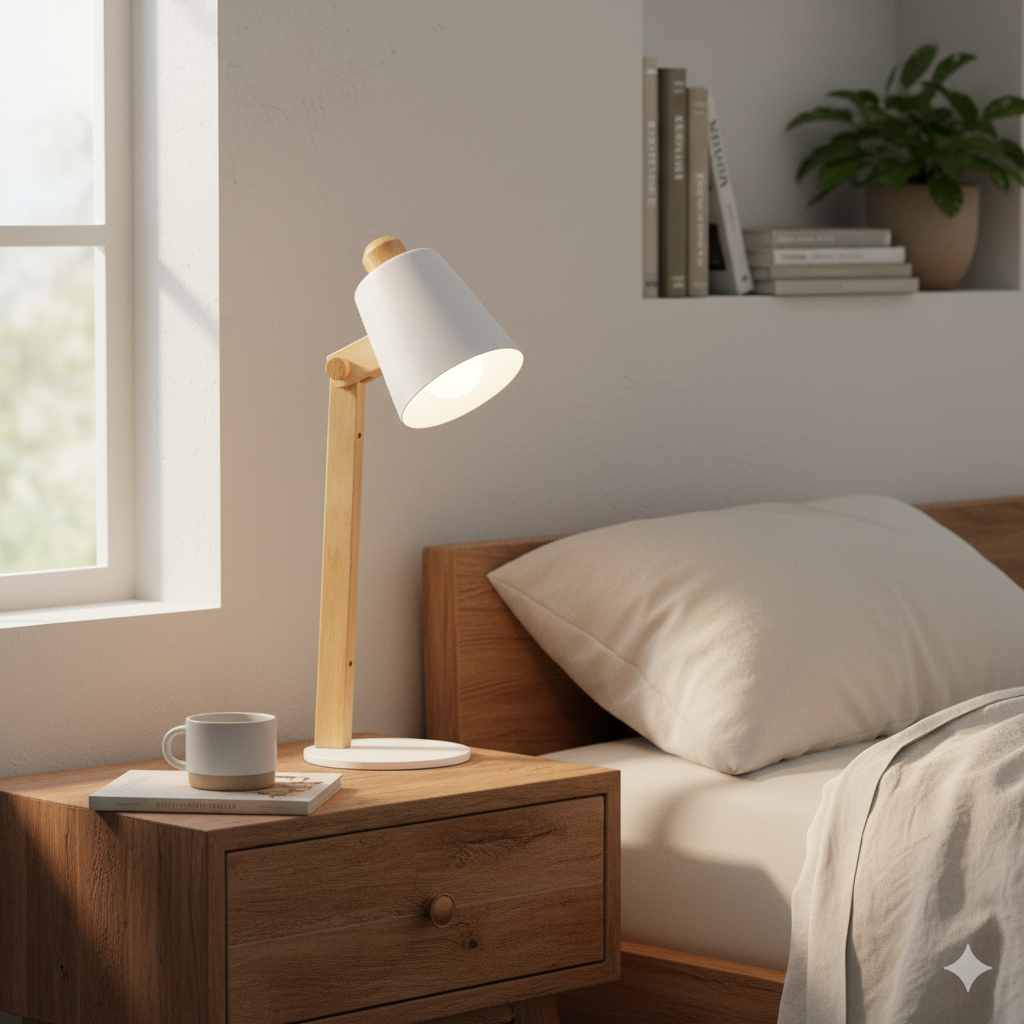 Lámpara de Mesa Nórdica | Diseño y Calidez para tu Espacio