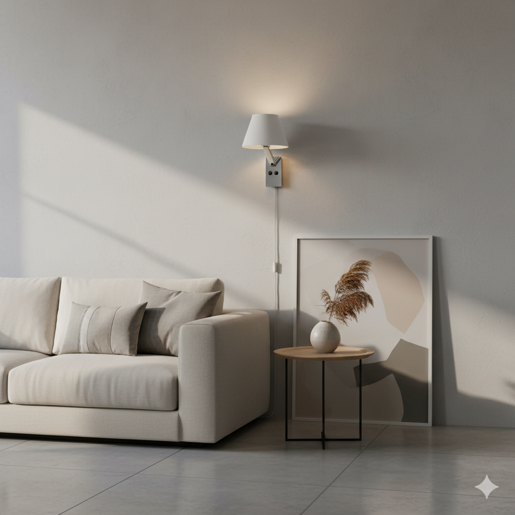 Lámpara de pared Vasca Series en blanco