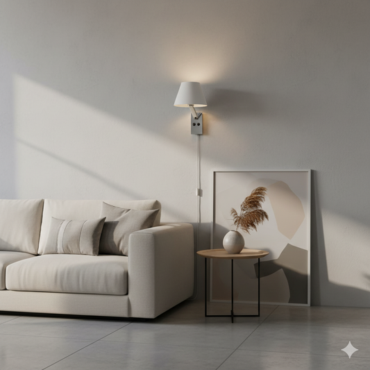Lámpara de pared Vasca Series en blanco