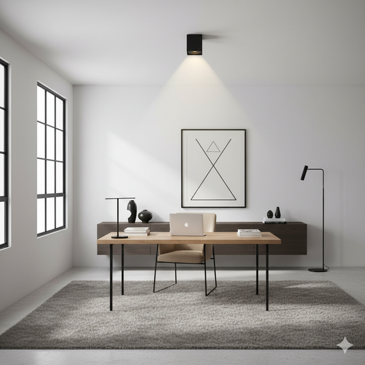 ARTEFACTO LUX BARI DOWNLIGHT CUADRADO - NEGRO
