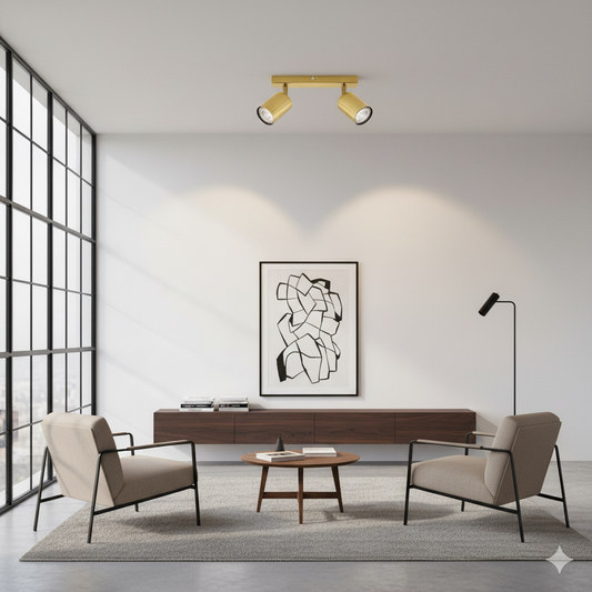 ARTEFACTO LETICIA ADOSAR ORIENTABLE (X2) - BRASS