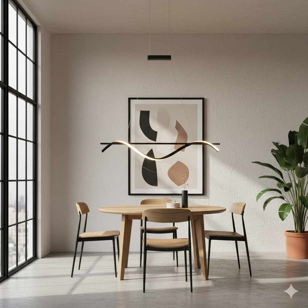 ARTEFACTO COLGANTE DECORATIVO BARBOZA - NEGRO