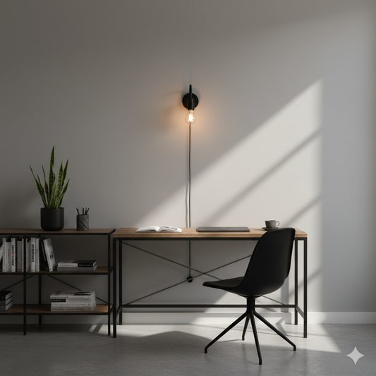 ARTEFACTO DECORATIVO DE PARED NUR - NEGRO