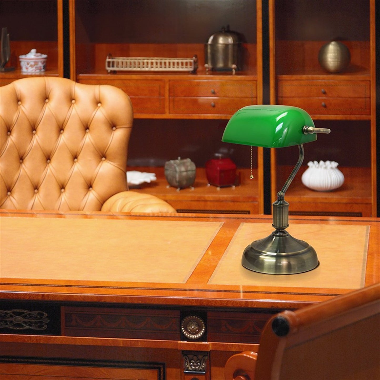 ARTEFACTO DECORATIVO DE MESA LEWIS - VERDE