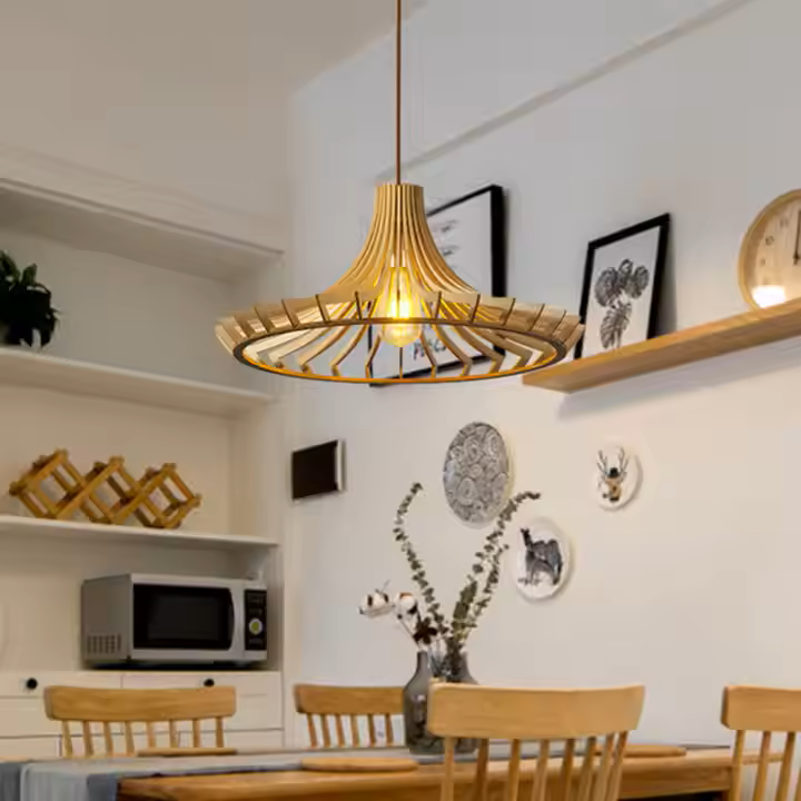 Colgante Madera "Varillas" 50cm