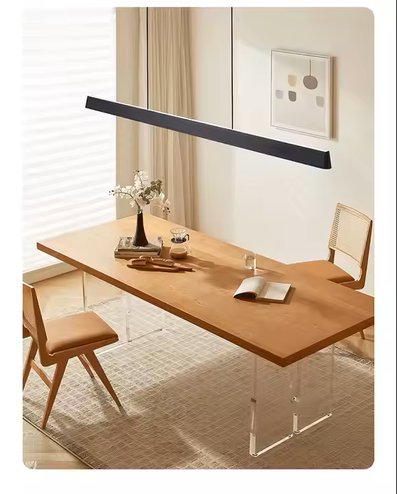 Luminaria Lineal Difusor Opal 40W Negra 3000K