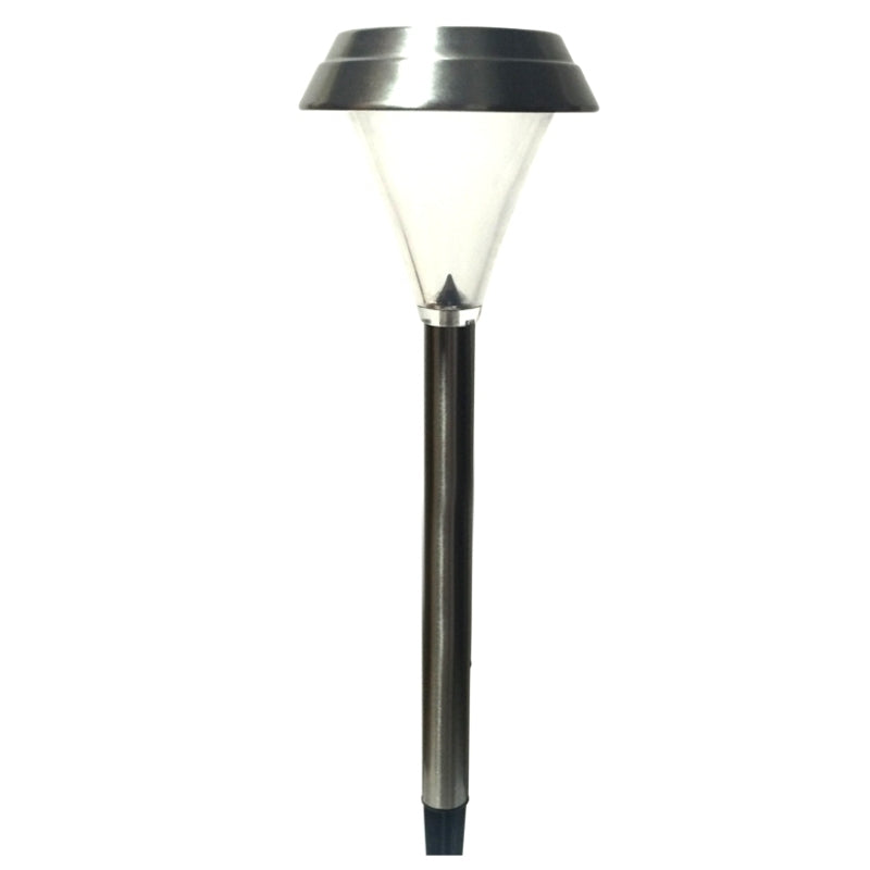 1 ESTACA DECO. LED SOLAR ACERO INOX 3000K 25LM IP44 370MIXEC