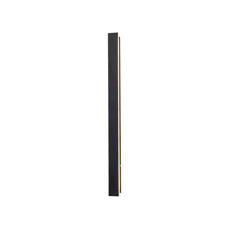 1 APLIQUE PARED RECT NEGRO LUZ INDIR 18W 3000K IP65 600XIXEC