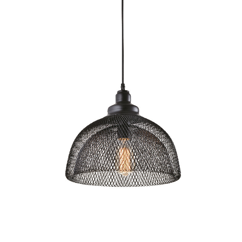 1 COLGANTE TIPO CAMPANA DE REJILLA NEGRA 1XE27 MD16061YADI