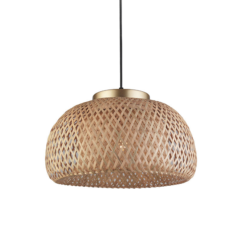 1 COLGANTE CAMPANA BAMBU E27 Ø385MM ALTURA 220MM F93YADI