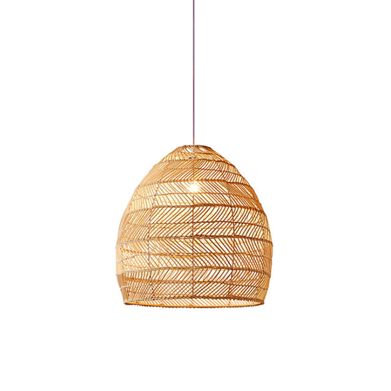 1 COLGANTE CAMPANA BAMBU E27 Ø450MM WP20128C YADI
