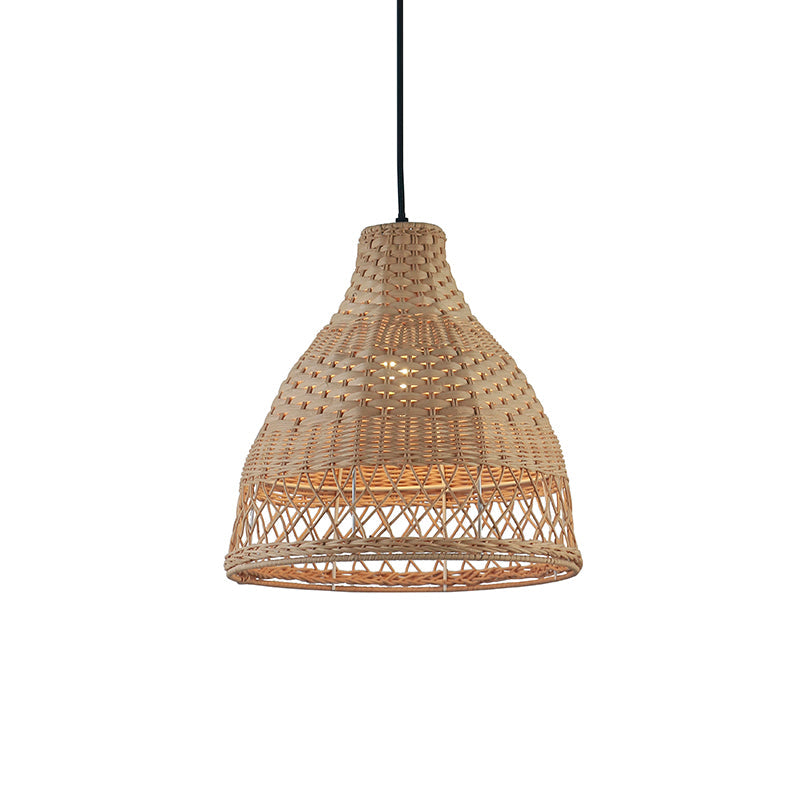 1 COLGANTE CAMPANA BAMBU 1XE27 Ø300X1200MM F2211133 YADI