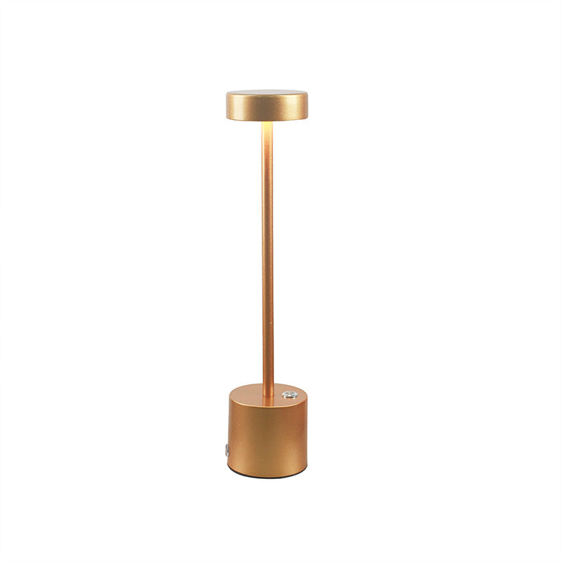 1 PORTATIL MESA METAL DORADO INALAMBRICA USB 5V Ø80X3 YADI