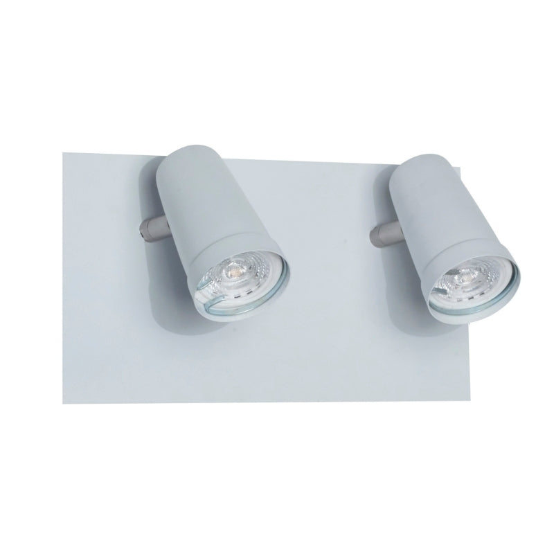 1 SPOT DINA BASE RECT 2XGU10 150X250MM CABEZAL BLANCO SAN JUSTO A