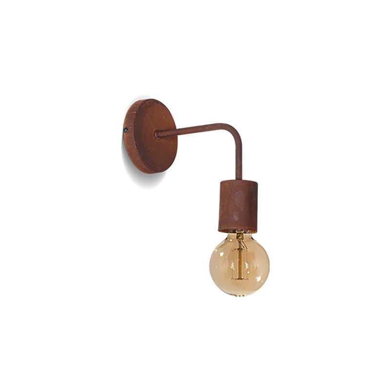 APLIQUE PARED BARRAL L 1XE27 PORTALAMPARA OXIDO