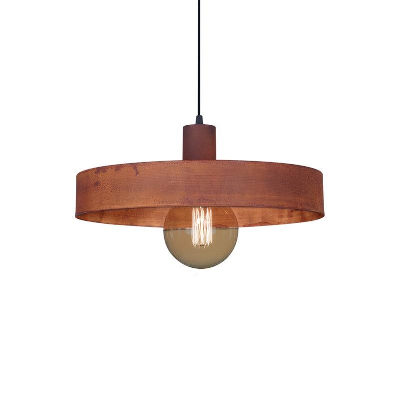 COLGANTE PANTALLA METAL OXIDO 1XE27