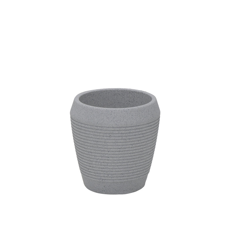 MACETA "EGIPCIO" Ø37 X 39CM. SIMIL MARMOL