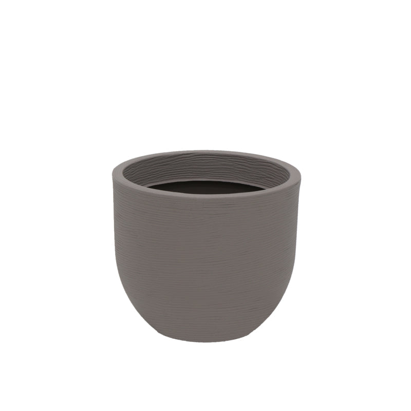 MACETA "LAOS" Ø33 X 28CM. SIMIL CEMENTO