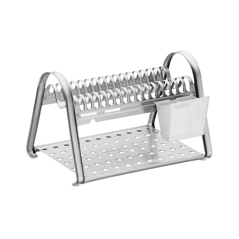 ESCURRIDOR PARA PLATOS CROMO/BLANCO "CICLO"