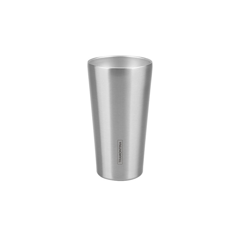 VASO TERMICO PLATEADO 420ML. "EXATA"