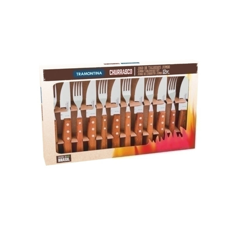 JUEGO ASADO JUMBO 12 PZAS. "CHURRASCO"