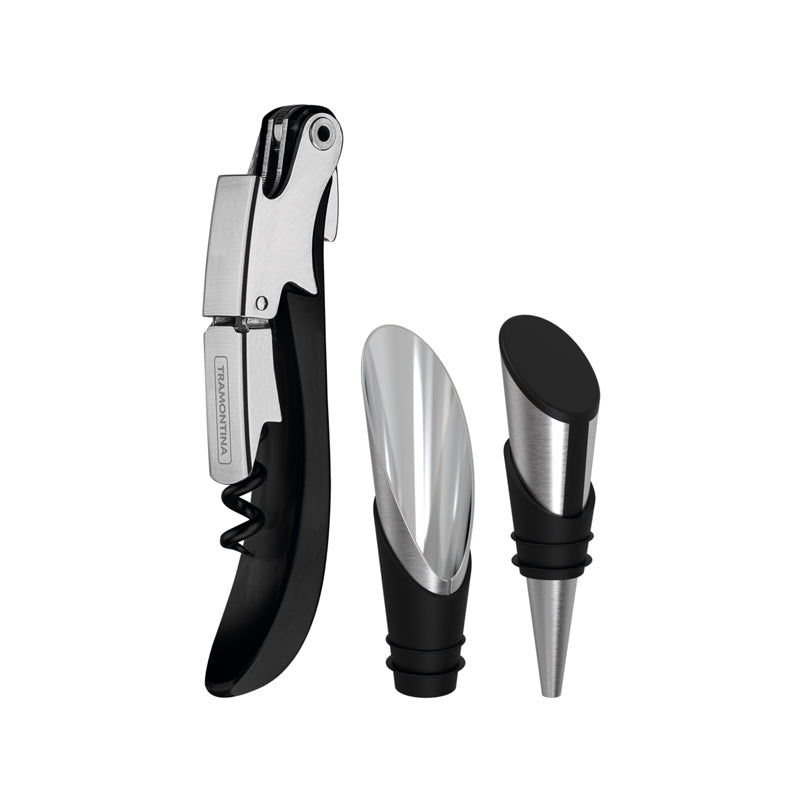 JUEGO PARA VINO, 3 PIEZAS "HARMONIZA"