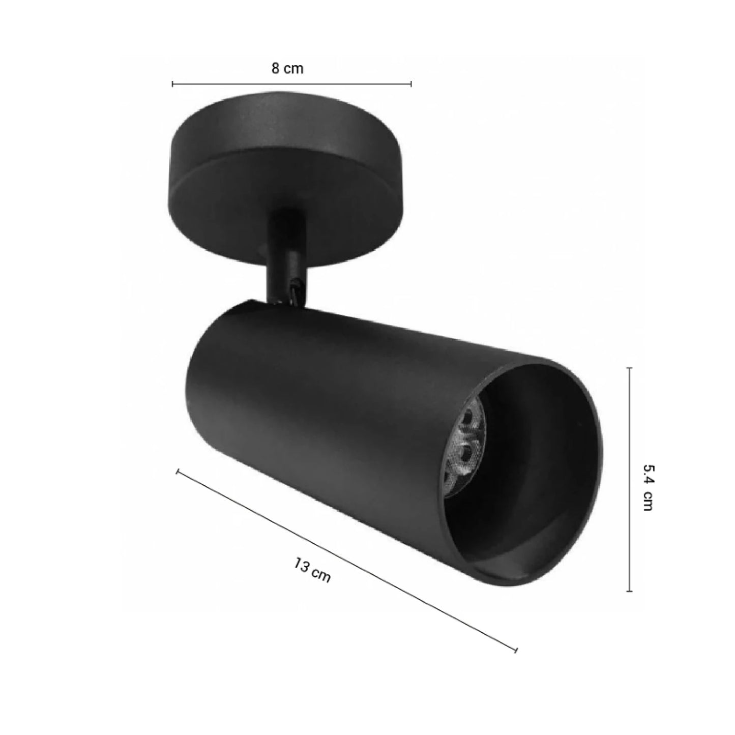 ARTEFACTO OLIVER ORIENTABLE NEGRA MATE