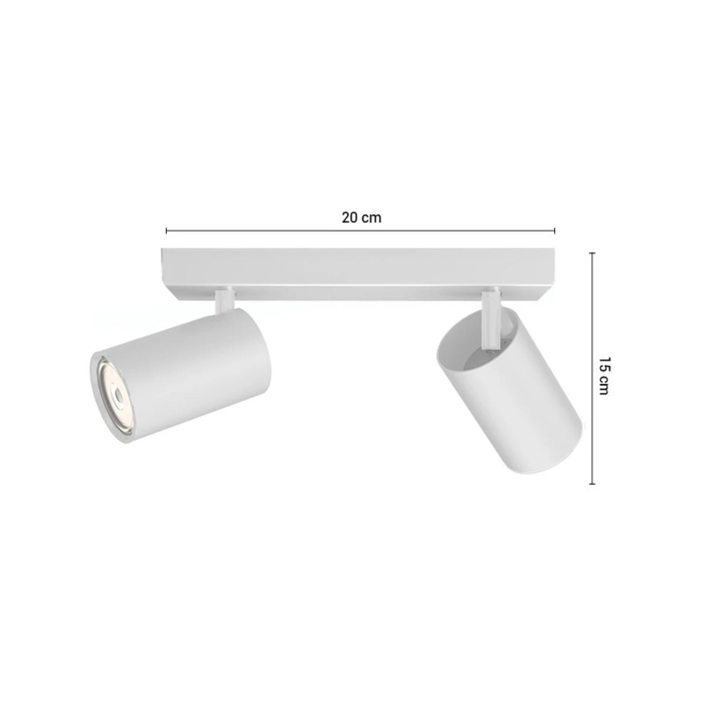 ARTEFACTO LETICIA ADOSAR ORIENTABLE (X2) - BLANCA