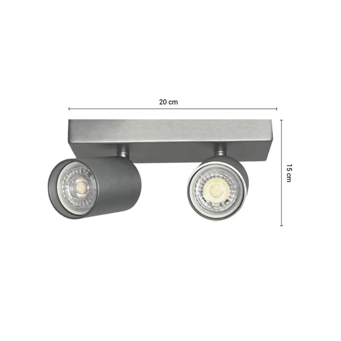 ARTEFACTO LETICIA ADOSAR ORIENTABLE (X2) - ALUMINIO
