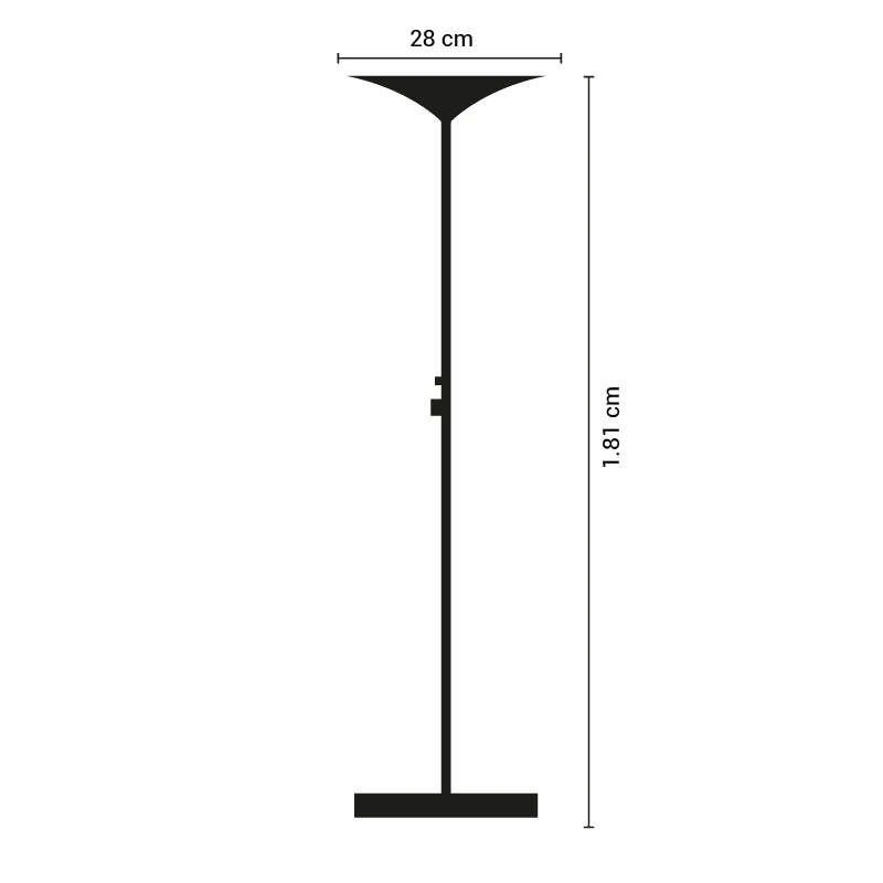 ARTEFACTO DECORATIVO DE PIE HARRY SATIN NIQUEL