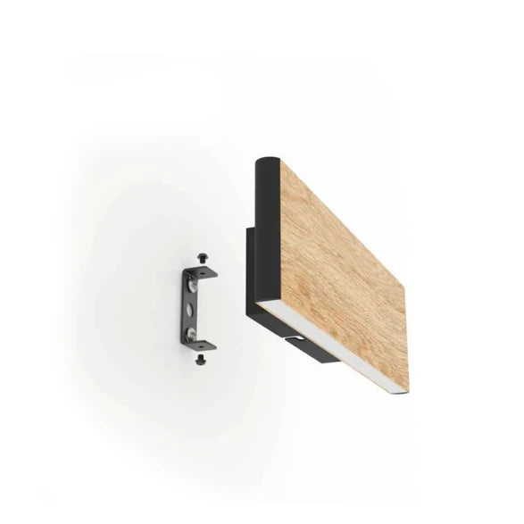 Aplique Pared Bidireccional LED Negro/Madera 8,4w
