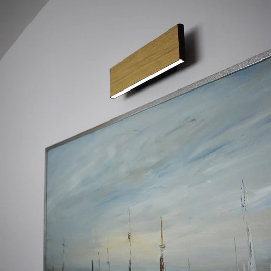 Aplique Pared Bidireccional LED Negro/Madera 8,4w