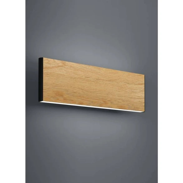 Aplique Pared Bidireccional LED Negro/Madera 8,4w