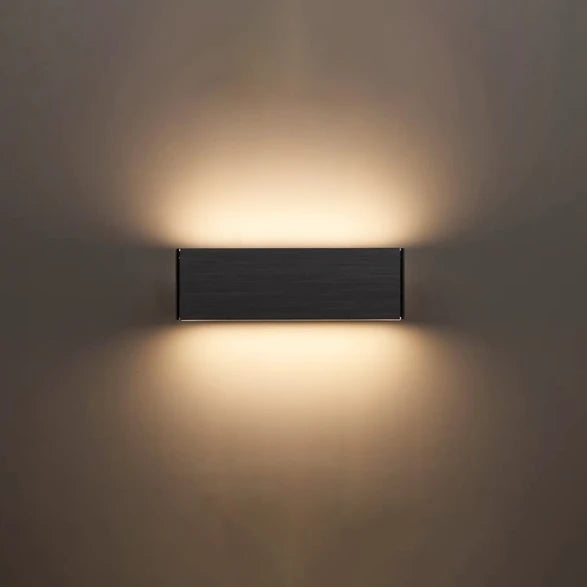 Aplique Pared Bidireccional LED Negro 2x4W